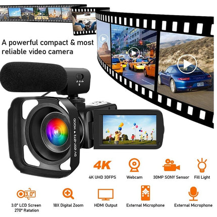 English Product 27K HD 48 Million Pixel Digital Video Camera Home Travel Camera DV06S - Royalessencelux
