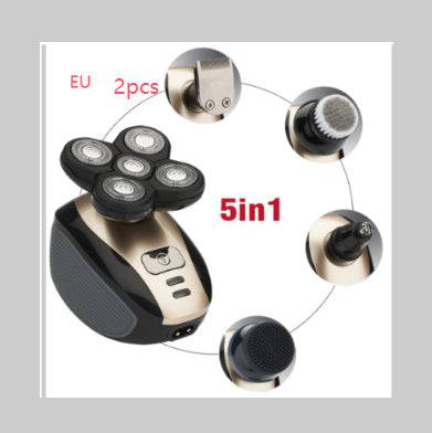 5 In 1 Multifunctional Electric Shaver 5 Blade Razor For Men Shaved Head Rechargeable Shaving Machine Beard Nose Hair Trimmer - Royalessencelux