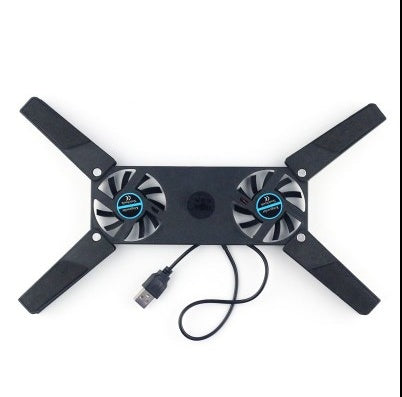 Rotatable USB Cooling Fan Pad 2 Fans Cooler Notebook Cooler Computer USB Fan Stand For 8-14pc Laptop PC Computer Peripherals - Royalessencelux