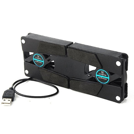 Rotatable USB Cooling Fan Pad 2 Fans Cooler Notebook Cooler Computer USB Fan Stand For 8-14pc Laptop PC Computer Peripherals - Royalessencelux