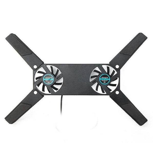 Rotatable USB Cooling Fan Pad 2 Fans Cooler Notebook Cooler Computer USB Fan Stand For 8-14pc Laptop PC Computer Peripherals - Royalessencelux