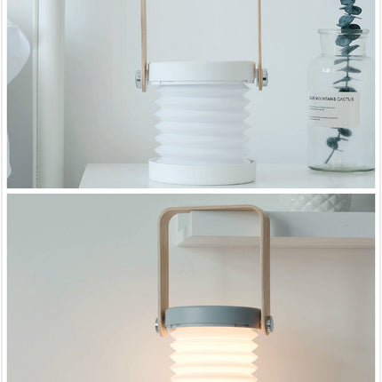 Foldable Touch Dimmable Reading LED Night Light Portable Lantern Lamp USB Rechargeable For Home Decor - Royalessencelux