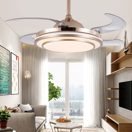 Home Full Spectrum Eye Protection LED Fan Chandelier - Royalessencelux