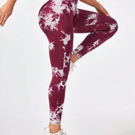 3 Pack Tie Dye Workout Seamless Leggings For Women High Waist Gym Leggings Yoga Pants, Seamless Leggings For Women High Waist Yoga Pants - Royalessencelux