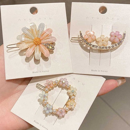 Summer Alloy Handmade Temperament Petals Barrettes - Royalessencelux