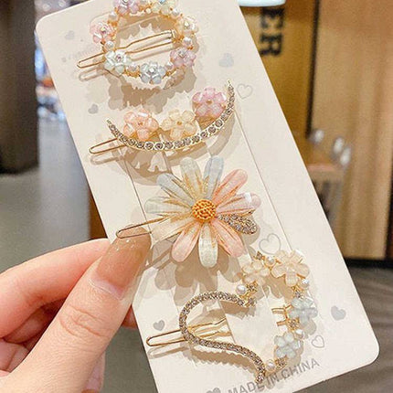 Summer Alloy Handmade Temperament Petals Barrettes - Royalessencelux