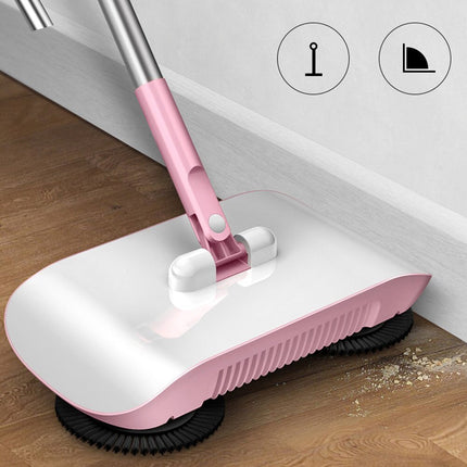 Hand Push Sweeper Household Broom Dustpan Mop Floor All-in-one Machine Gift Mop Sweeper - Royalessencelux