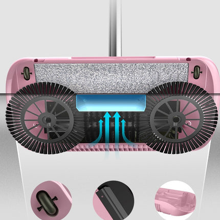 Hand Push Sweeper Household Broom Dustpan Mop Floor All-in-one Machine Gift Mop Sweeper - Royalessencelux