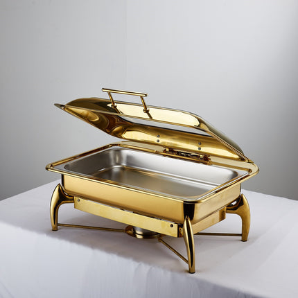Hotel Restaurant Bufei Golden Stainless Steel Buffet Stove - Royalessencelux