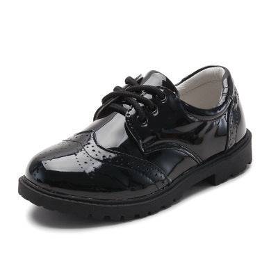 Boys' Leather Shoes, Children's Shoes, British Casual Single Shoes, Student Performance Shoes - Royalessencelux