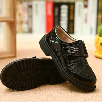 Boys' Leather Shoes, Children's Shoes, British Casual Single Shoes, Student Performance Shoes - Royalessencelux