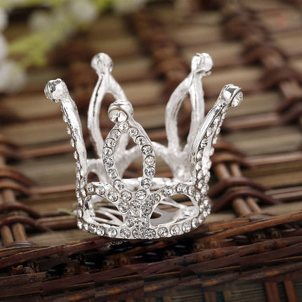 Childrens Festival Show Hair Comb Crown Rhinestone Accessories - Royalessencelux