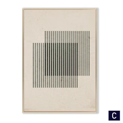 Modern Vintage Black Poster Abstract Wall Art Canvas Painting - Royalessencelux