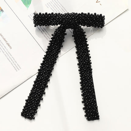 Glass Diamond Beaded Ladies Ponytail Clip - Royalessencelux