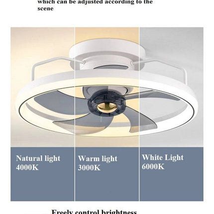 Simple Fashion Living Room Bedroom Dining Room Fan Lamp - Royalessencelux