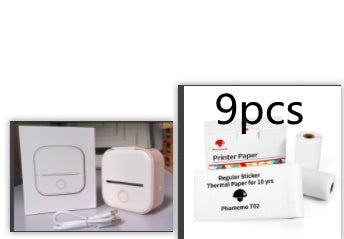 Portable Mini Thermal Label Printer Home Photo Printer Student Wrong Question Printer Bluetooth-compatible Mini Label Printer Price Tag - Royalessencelux