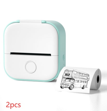 Portable Mini Thermal Label Printer Home Photo Printer Student Wrong Question Printer Bluetooth-compatible Mini Label Printer Price Tag - Royalessencelux