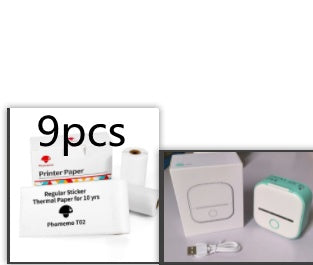 Portable Mini Thermal Label Printer Home Photo Printer Student Wrong Question Printer Bluetooth-compatible Mini Label Printer Price Tag - Royalessencelux