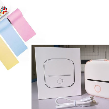 Portable Mini Thermal Label Printer Home Photo Printer Student Wrong Question Printer Bluetooth-compatible Mini Label Printer Price Tag - Royalessencelux