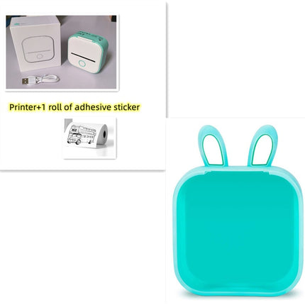 Portable Mini Thermal Label Printer Home Photo Printer Student Wrong Question Printer Bluetooth-compatible Mini Label Printer Price Tag - Royalessencelux