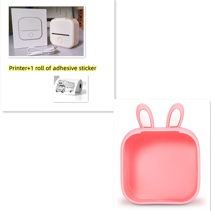 Portable Mini Thermal Label Printer Home Photo Printer Student Wrong Question Printer Bluetooth-compatible Mini Label Printer Price Tag - Royalessencelux