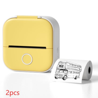 Portable Mini Thermal Label Printer Home Photo Printer Student Wrong Question Printer Bluetooth-compatible Mini Label Printer Price Tag - Royalessencelux