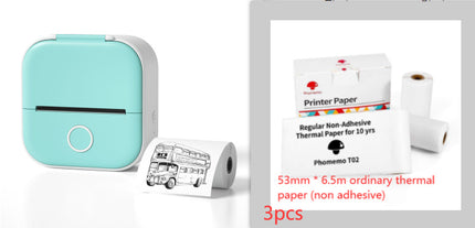 Portable Mini Thermal Label Printer Home Photo Printer Student Wrong Question Printer Bluetooth-compatible Mini Label Printer Price Tag - Royalessencelux