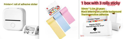 Portable Mini Thermal Label Printer Home Photo Printer Student Wrong Question Printer Bluetooth-compatible Mini Label Printer Price Tag - Royalessencelux