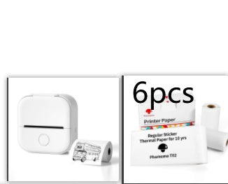 Portable Mini Thermal Label Printer Home Photo Printer Student Wrong Question Printer Bluetooth-compatible Mini Label Printer Price Tag - Royalessencelux