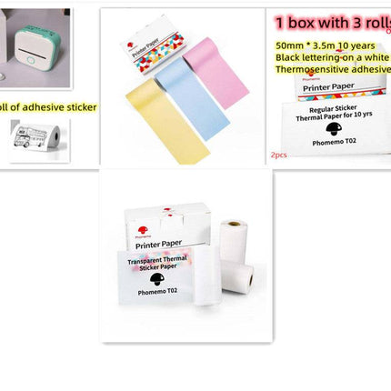 Portable Mini Thermal Label Printer Home Photo Printer Student Wrong Question Printer Bluetooth-compatible Mini Label Printer Price Tag - Royalessencelux