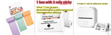 Portable Mini Thermal Label Printer Home Photo Printer Student Wrong Question Printer Bluetooth-compatible Mini Label Printer Price Tag - Royalessencelux