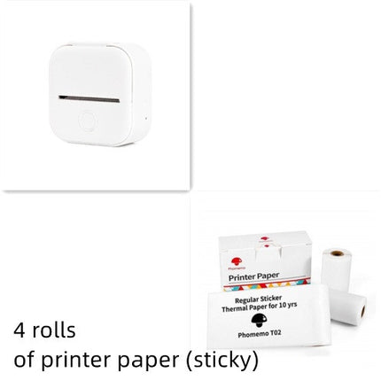 Portable Mini Thermal Label Printer Home Photo Printer Student Wrong Question Printer Bluetooth-compatible Mini Label Printer Price Tag - Royalessencelux