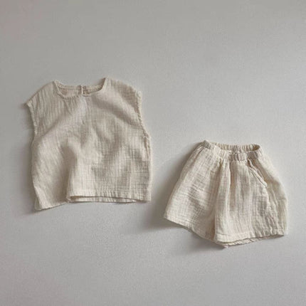 Breathable Vest Shorts Set All-matching Comfortable Children - Royalessencelux