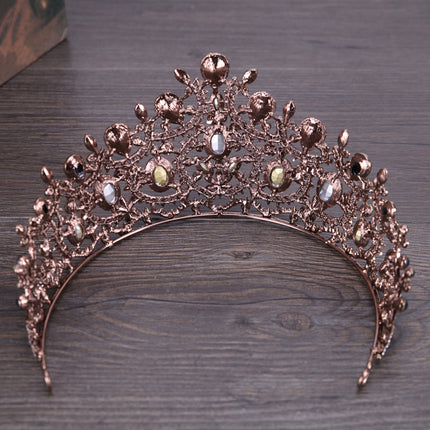 Vintage Elegant Sapphire And Diamond Bridal Crown Tiara - Royalessencelux