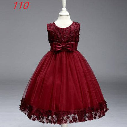 Summer Skirt Kids Girls Princess Tutu Flower Children Wedding Dress Wholesale Show Skirt - Royalessencelux