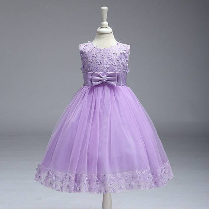 Summer Skirt Kids Girls Princess Tutu Flower Children Wedding Dress Wholesale Show Skirt - Royalessencelux