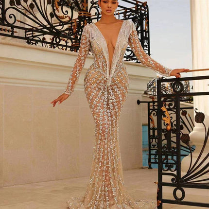 Backless Tight Fishtail Sheath Dress - Royalessencelux