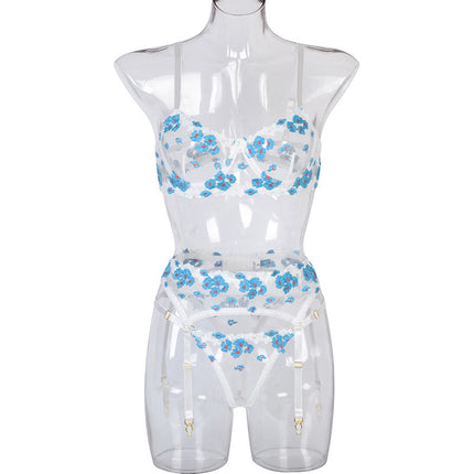 Mini Flowers Steel Ring Embroidery Three-piece Set 3016 - Royalessencelux