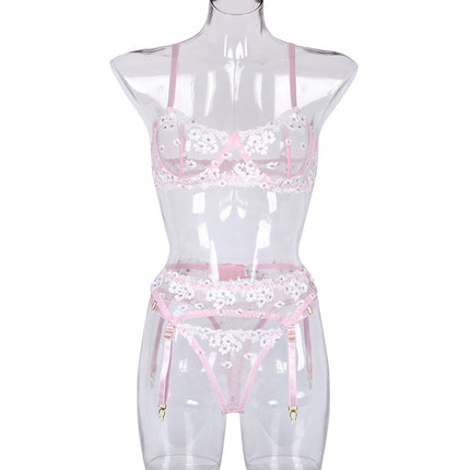 Mini Flowers Steel Ring Embroidery Three-piece Set 3016 - Royalessencelux