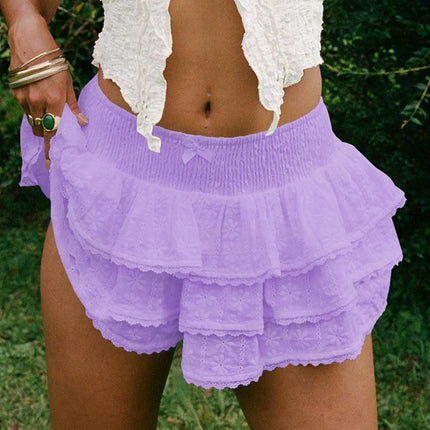 Women's Bow Decorative Lace Half-length Bud Skirt - Royalessencelux