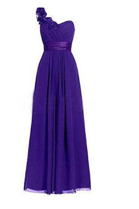 Women's Multi Colored Slanted Neck Sleeveless Strapless Long Dress - Royalessencelux