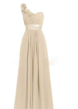 Women's Multi Colored Slanted Neck Sleeveless Strapless Long Dress - Royalessencelux