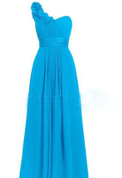 Women's Multi Colored Slanted Neck Sleeveless Strapless Long Dress - Royalessencelux