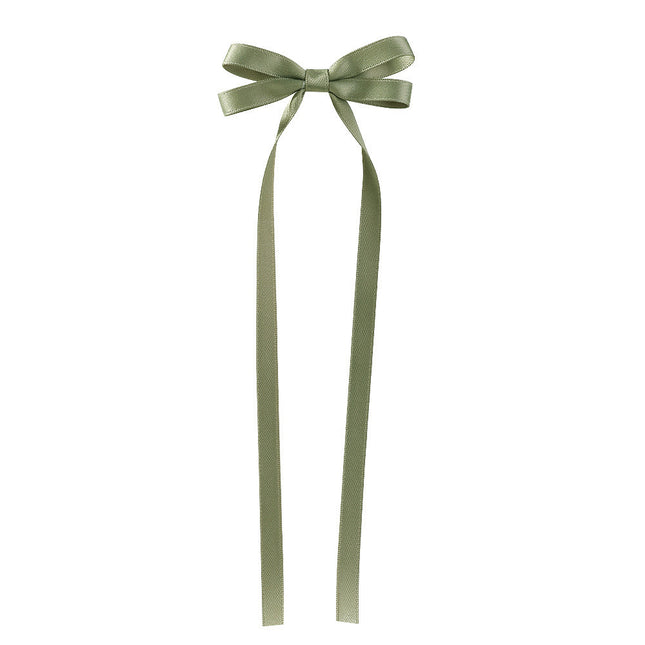 Bow Braided Hair Ribbon Tie-up Hair Tie Double Ponytail Duckbill Clip - Royalessencelux