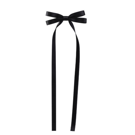 Bow Braided Hair Ribbon Tie-up Hair Tie Double Ponytail Duckbill Clip - Royalessencelux