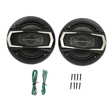 2Pcs Car Loudspeaker 600W High and Low Sound Stereo 6inch Coaxial Car Speakers for Car Modification - Royalessencelux