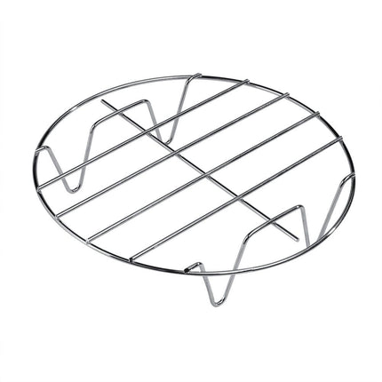 6 in 1 Multifunctional Air Fryer Accessories Set Kit Parts Metal Holder Skewer Rack Cake Barrel - Royalessencelux