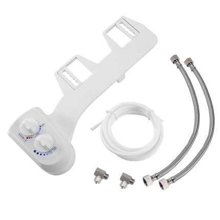 Hot/Cold Nozzle Non-Electric Toilet Bidet Wash Attachment for Water Spray Bathroom Seat - Royalessencelux