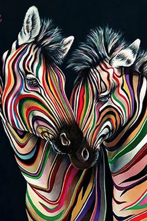 Modern Abstract Zebra Canvas Painting Wall Art Poster - Royalessencelux