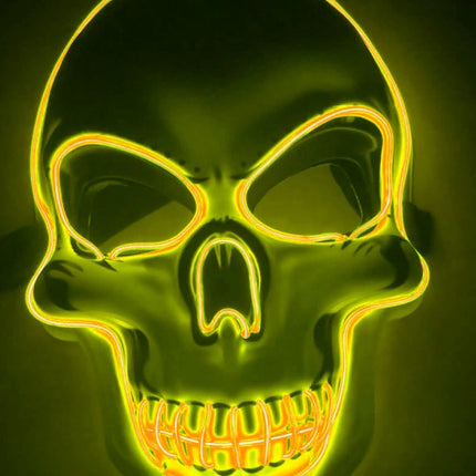 Halloween Skeleton Mask LED Glow Scary Mask - Royalessencelux